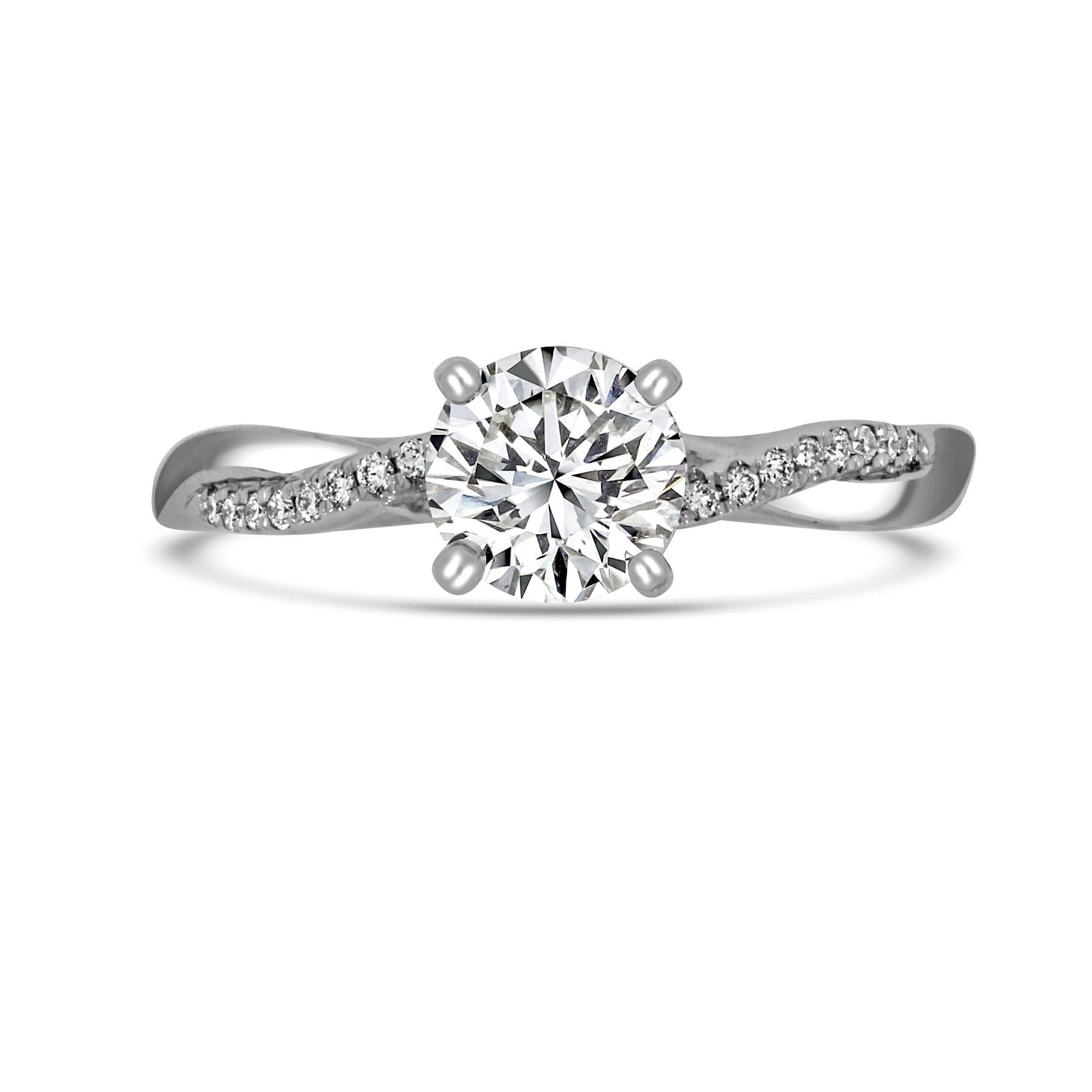 Twist Diamond Engagement Ring - Rosendorff Diamond Jewellers